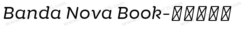 Banda Nova Book字体转换